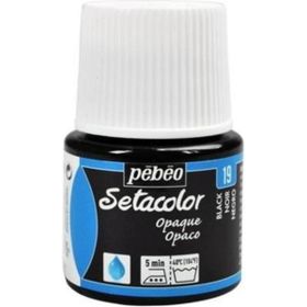 Pebeo N:19 Black Setacolor Opak 45 ml Kumaş Boyası