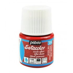 Pebeo N:304 Mystic Red Setacolor Suede Effect 45 ml Kumaş Boyası