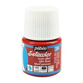 Pebeo N:304 Mystic Red Setacolor Suede Effect 45 ml Kumaş Boyası