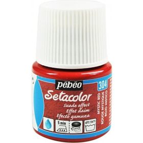 Pebeo N:304 Mystic Red Setacolor Suede Effect 45 ml Kumaş Boyası