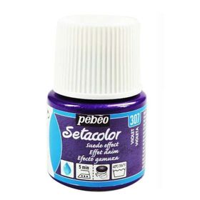 Pebeo N:307 Violet Setacolor Suede Effect 45 ml Kumaş Boyası