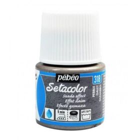 Pebeo N:318 Pebble Setacolor Suede Effect 45 ml Kumaş Boyası