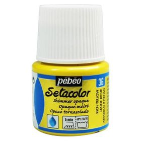 Pebeo N:36 Rich Yellow Setacolor Shimmer Parlak Opak 45 ml Kumaş Boyası