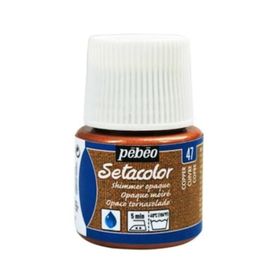 Pebeo N:47 Copper Setacolor Shimmer Parlak Opak 45 ml Kumaş Boyası