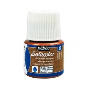 Pebeo N:47 Copper Setacolor Shimmer Parlak Opak 45 ml Kumaş Boyası