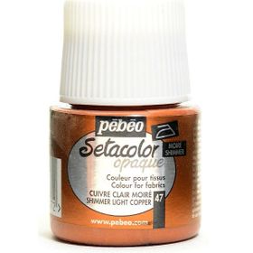 Pebeo N:47 Copper Setacolor Shimmer Parlak Opak 45 ml Kumaş Boyası