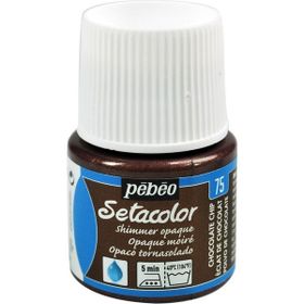 Pebeo N:75 Chocolate Chip Setacolor Shimmer Parlak Opak 45 ml Kumaş Boyası