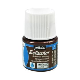 Pebeo N:75 Chocolate Chip Setacolor Shimmer Parlak Opak 45 ml Kumaş Boyası