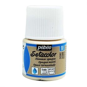 Pebeo N:98 Ivory Setacolor Shimmer Parlak Opak 45 ml Kumaş Boyası