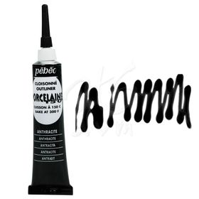 Pebeo Porcelaine 06 Anthracite 20 ml 150 Fırınlanabilir Porselen Kontür