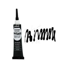 Pebeo Porcelaine 06 Anthracite 20 ml 150 Fırınlanabilir Porselen Kontür