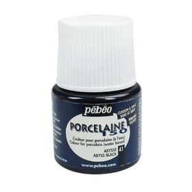 Pebeo Porcelaine 150 Abyss Black 41 45 ml Porselen Boyası