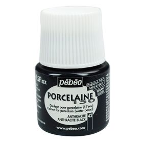 Pebeo Porcelaine 150 Anthracite Black 42 45 ml Porselen Boyası