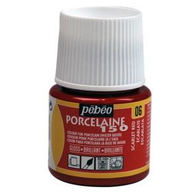Pebeo Porcelaine 150 Scarlet Red 06 45 ml Porselen Boyası