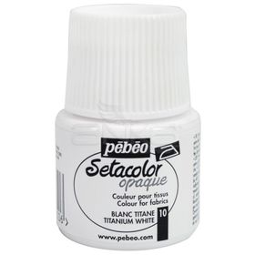 Pebeo Setacolor 10 Titanium White Opak Kumaş Boyası