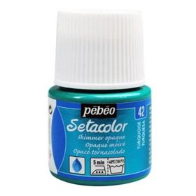 Pebeo Setacolor Metalik 42 Shimmer Turquoise Opak Kumaş Boyası