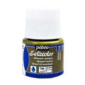 Pebeo Setacolor Metalik 72 Shimmer Bronze Opak Kumaş Boyası