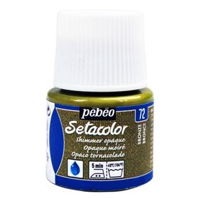 Pebeo Setacolor Metalik 72 Shimmer Bronze Opak Kumaş Boyası