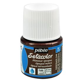 Pebeo Setacolor Metalik 75 Shimmer Chocolate Opak Kumaş Boyası