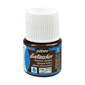 Pebeo Setacolor Metalik 75 Shimmer Chocolate Opak Kumaş Boyası