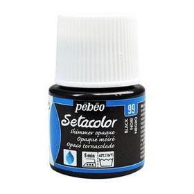 Pebeo Setacolor Metalik 99 Shimmer Black Opak Kumaş Boyası