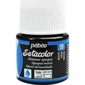 Pebeo Setacolor Metalik 99 Shimmer Black Opak Kumaş Boyası