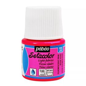 Pebeo Setacolor Transparent 33 Fluorescent Pink Kumaş Boyası