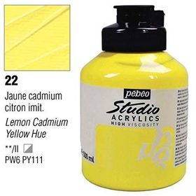 Pebeo Studio 22 Lemon Cadmium Yellow Hue 500ml Akrilik Boya