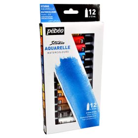 Pebeo Studio Aquarelle 12 Renk Tüp Sulu Boya