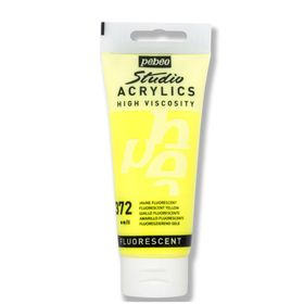 Pebeo Studio Fluorescent Yellow 372 100ml Akrilik Boya