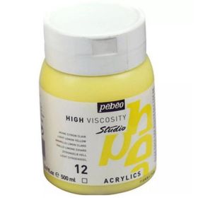 Pebeo Studio No:12 Light Lemon Yellow 500ml Akrilik Boya