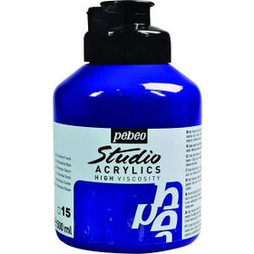 Pebeo Studio No:15 Dark Ultramarine Blue 500ml Akrilik Boya