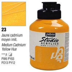 Pebeo Studio No:23 Medium Cadmium Yellow 500ml Akrilik Boya