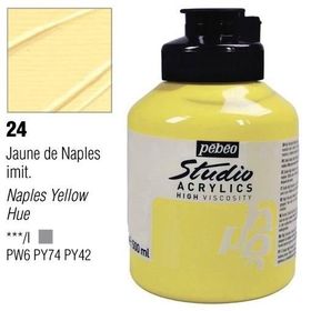 Pebeo Studio No:24 Naples Yellow 500ml Akrilik Boya