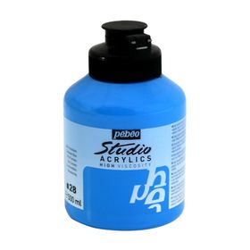 Pebeo Studio No:28 Cerulean Blue 500ml Akrilik Boya