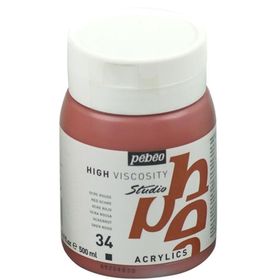 Pebeo Studio No:34 Red Ochre 500ml Akrilik Boya