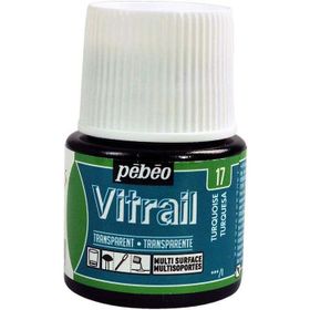 Pebeo Transparan 45 ml N:17 Turquoise Blue Cam Boyası