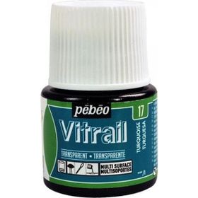 Pebeo Transparan 45 ml N:17 Turquoise Blue Cam Boyası
