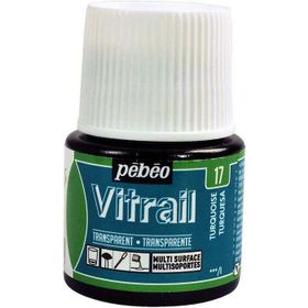 Pebeo Transparan 45 ml N:17 Turquoise Blue Cam Boyası