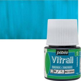 Pebeo Transparan 45 ml N:17 Turquoise Blue Cam Boyası