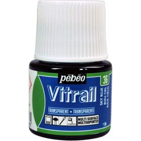 Pebeo Vitrail 45 ml Sky Blue Cam Boyası