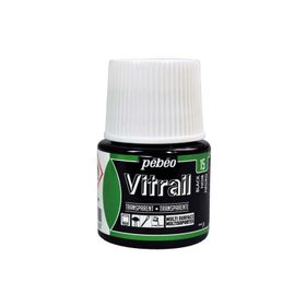 Pebeo Vitrail Black 15 45 ml Transparan Cam Boyası