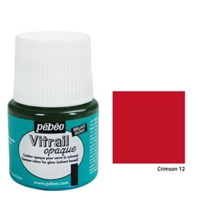 Pebeo Vitrail Crimson 6130 45 ml Cam Boyası