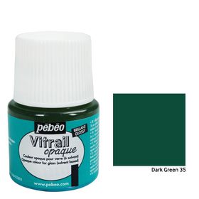 Pebeo Vitrail Dark Green 194539 45 ml Cam Boyası