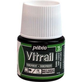Pebeo Vitrail Dark Green 35 45 ML Cam Boyası