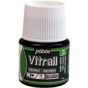Pebeo Vitrail Dark Green 35 45 ML Cam Boyası