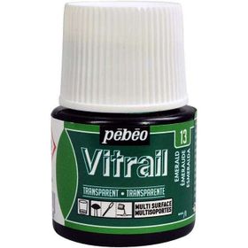 Pebeo Vitrail Emerald 13 45 ml Transparan Cam Boyası