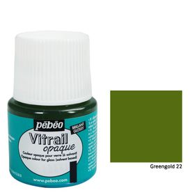 Pebeo Vitrail Greengold 7819 45 ml Cam Boyası