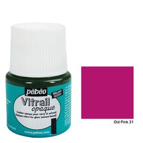 Pebeo Vitrail Old Pink 202537 45 ml Cam Boyası