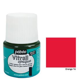 Pebeo Vitrail Orange 9824 45 ml Cam Boyası